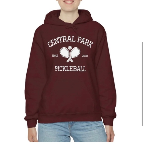 NWOT-CENTRAL PARK PICKLEBALL 
Athlete Design Unisex Hooded Sweatshirt - Picture 3 of 9